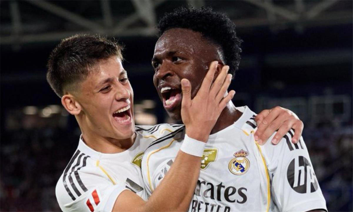 فينيسيوس يهدي ريال مدريد صدارة الدوري الاسباني مؤقتاً